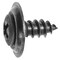 Auveco Phillips Oval Head Tapping Screw Countersunk Washer #10 x 1/2in - Black, 50PK 23805 - alternate 1