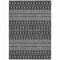 Homeroots 5' X 8' Gray Silver And Charcoal Tribal Washable Indoor Outdoor Area Rug 582567 - alternate 4
