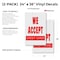 Signmission We Accept Credit Cards, Vinyl Decals Only 24 Inch x 36 Inch, Vinyl Decal, 2PK DSB-2436-2PACK-We Accept Credit Cards - alternate 2