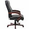 Lorell Lorell Leather High Back Executive Chair, Color: Black, Cherry LLR69531 - alternate 2