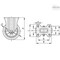 Elesa 452785 Medium-heavy duty castors Elastic rubber coating, Fixed plate bracket 452785 - alternate 2