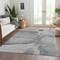 Homeroots 5' X 8' Gray Silver And Charcoal Floral Washable Indoor Outdoor Area Rug 582249 - alternate 4
