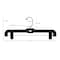 Nahanco 14in Black Plastic Heavy Weight Skirt/Pant Hanger w/ Black Hook and Black Plastic Clips, 100PK 2600PCBH - alternate 3