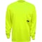 Gss Safety Hi-Vis Long Sleeve Safety Shirt, 100% Polyester Birdseye, Lime, L 5503-LG - alternate 1