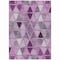 Homeroots 5' X 8' Merlot Purple And Lavender Geometric Washable Indoor Outdoor Area Rug 583041 - alternate 5