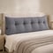 Lavish Home Triangle Headboard Pillow Queen, Gray, 59 in x 19.6 in HT-PILLOW6-Q - alternate 4