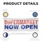 Signmission Supermarket Now Open, 18 Inch x 48 Inch, Vinyl Banner B-30872 - alternate 4