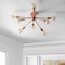 Jonathan Y Copper 30.5" 8-Light Sputnik Metal LED Flush-Mount, Copper JYL7459A - alternate 8