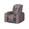 Global Furniture Usa Contemporary U8000 Brown Power Recliner W/ Power Headrest & Led Light U8000-BROWN-PR W/ PHR + LED - alternate 3