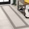 Jonathan Y Lucia Classic Diamond Border Cream/Black 2 ft. x 8 ft. Indoor/Outdoor Runner Rug SMB207B-28 - alternate 1