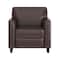 Flash Furniture Contemporary Chair, Brown Back, 30-1/2 in W 29" L 31-1/2" H, Flared, Leather Seat BT-827-1-BN-GG - alternate 6