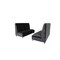 Homeroots Two Piece Black Seating Set 530613 - alternate 4