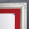 M&T Displays Enclosed Lockable Blue Felt Bulletin Showboard, 4x8.5x11 Inch Silver Aluminum 19.49x26.18 USBN1104A4X2000 - alternate 5