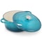 Megachef 6.35 Quart Round Enameled Cast Iron Dutch Oven with Self Basting Lid in Light Blue MCCI-A28LB - alternate 3