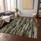 Homeroots 3' X 5' Brown Black And Green Striped Washable Indoor Outdoor Area Rug 603209 - alternate 5