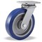Hamilton Workhorse Swivel Caster, 8" x 2" Ergo-Glide XT 1" thick Polyurethane (85A) Wheel S-WH-8EGB - alternate 1