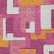 Homeroots 5' X 8' Pink Ivory And Orange Geometric Washable Indoor Outdoor Area Rug 613224 - alternate 6