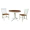 Whitewood Industries Rectangular Extension Dining Table W/ 2 Chairs, 36 in W, 30.1 in L, 48 in H, Parawood, 3 K79-36RXT-27B-C61-2 - alternate 1