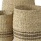 Homeroots Set of Three Natural And Brown Wicker Basket, 3PK 392154 - alternate 3