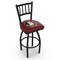 Holland Bar Stool Co 30" Blk Wrinkle Florida State (Head) Swivel Bar Stool, Jailhouse Back L01830FSU-HD - alternate 1
