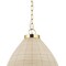 Homeroots Brown Single Metal Dimmable Ceiling Light With Brown Shades 611626 - alternate 3