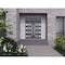 Vdomdoors Front Exterior Prehung Aluminum Double Doors Ronex0131 Black Enamel Top Transom Mirrored Clear RONEX0131DEXD-BLK-W72xH96+16-LH-O - alternate 3