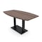 Skutchi Designs Boat Conference Table With Power, 36 in W, 60 in L, Brown HAR-BOT-36x60-DOU.BK-H3041-NA - alternate 1