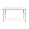 Flash Furniture Wren 48 in x 24 in Adjustable Height Activity Table, Thermal Laminate Top, Short Legs, White XU-A2448-REC-WHT-T-P-GG - alternate 5
