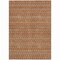 Homeroots 3' X 5' Orange And Taupe Striped Washable Indoor Outdoor Area Rug 610558 - alternate 5