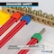 Kable Kontrol Wire Ferrules, Nylon Insulated, Single, 16 AWG, Pin Size 10 mm, Red, 500 Pcs, 500PK WFS-16-RD-500 - alternate 5