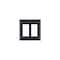 Pass & Seymour TradeMaster TP Wallplate, 4.687 in L, 4-3/4 in W, 2 -Gang, Nylon, Black, Matte TP262BKCC12 - alternate 1
