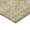 Homeroots 9' X 12' Gold Gray And Beige Floral Washable Indoor Outdoor Area Rug 595953 - alternate 6