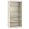 Atlantic Metal Bookcase, Steel, 5 Shelf, Putty, 72HX36W BA40361872-07 - alternate 1