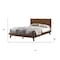 Homeroots Brown Wood California King Bed Frame 486234 - alternate 3