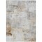 Homeroots 5' X 8' Beige Gray And Khaki Abstract Washable Indoor Outdoor Area Rug 618077 - alternate 5