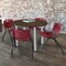 Regency Round Kee Breakroom Table W/ 4 M Stack Chairs, 42 in W, 42 in L, Neo Walnut TB42RNDNWBPCM47BY - alternate 2