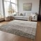 Homeroots 9' X 12' Taupe Brown And Ivory Ombre Washable Indoor Outdoor Area Rug 581838 - alternate 4