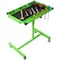 Wrightmaster 29 in. x 20 in. Green Adjustable Height Work Table with Drawer, 220 lb Capacity and 4 Swivel Casters ZR-P152674 - alternate 4