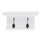 Homeroots Classic White Two Hook Hanging Coat Rack 397773 - alternate 1