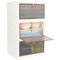 Home-Complete Set of 3 Collapsible Storage Bins - 23Qt Capacity Organizers with Lids and Front Doors ST-CLPBIN-SML3 - alternate 1