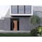 Vdomdoors Front Exterior Prehung Steel Door Ronex1077 Teak 2 Sidelight and Transom Window Sidelite Entry RONEX1077EXD-OAK-W12+36+12 X H80+16-RH-I - alternate 3