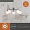 Vaxcel Armitage 32-in W Matte Black Semi Flush Mount Ceiling Light Fixture White Glass Globe Shade C0297 - alternate 6