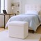 Homeroots 15" White Boucle Cube Storage Ottoman 590478 - alternate 1