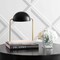 Jonathan Y Porter 13.5" Art Deco Dome Lamp with Marble Base, Brass Gold/Black JYL1044A - alternate 5