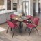 Regency Square Kee Breakroom Table W/ 4 M Stack Chairs, 48 in W, 48 in L, Noble Oak TB4848NOBPBK47BY - alternate 4