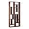 Homeroots 86" Brown And Natural Solid Wood and Wood Ten Tier Bookcase 517717 - alternate 1