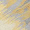 Homeroots 8' Gold Gray And Beige Round Abstract Washable Indoor Outdoor Area Rug 601208 - alternate 5