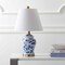 Jonathan Y Penelope 22" French Country Cottage Ceramic/Iron Chinoiserie Ginger Jar LED Table Lamp, Blue/White JYL3005A - alternate 6