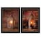 Homeroots Set Of Two Innkeepers Lantern 3 Black Framed Print Wall Art, 2PK 407214 - alternate 1