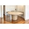 Homeroots 60" Natural and Brown Rounded Solid Wood Pedestal Base Dining Table 563913 - alternate 9